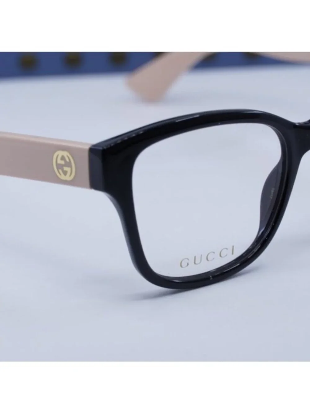Gucci GG1340O 007 Square Eyeglasses - Shiny Black/Pink 54mm